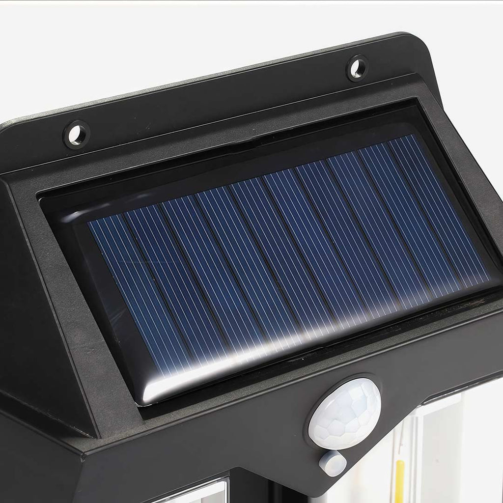 Wall Mount Solar Lantern with Motion Sensor & Tungsten Bulb