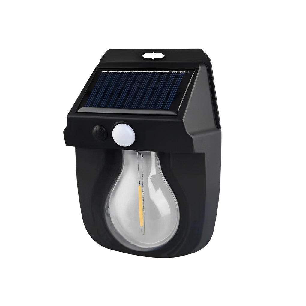 Wall Mount Solar Lantern with Motion Sensor & Tungsten Bulb