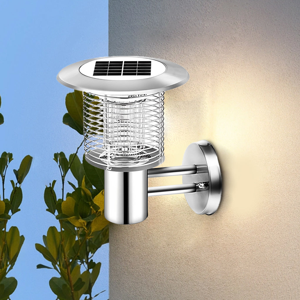 Solar Purple Light Bug Zapper - Garden Mosquito Killer Lamp