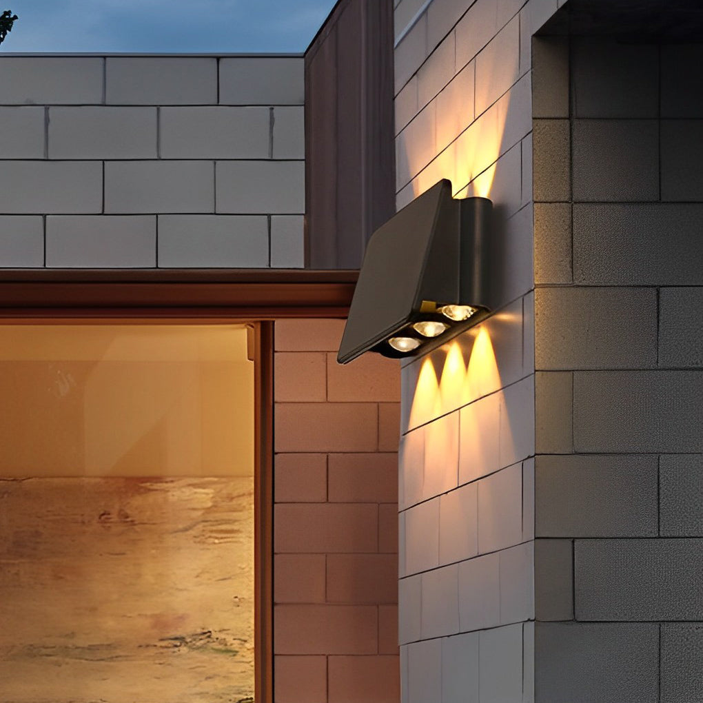 Waterproof LED Solar Wall Sconce Up and Down Light