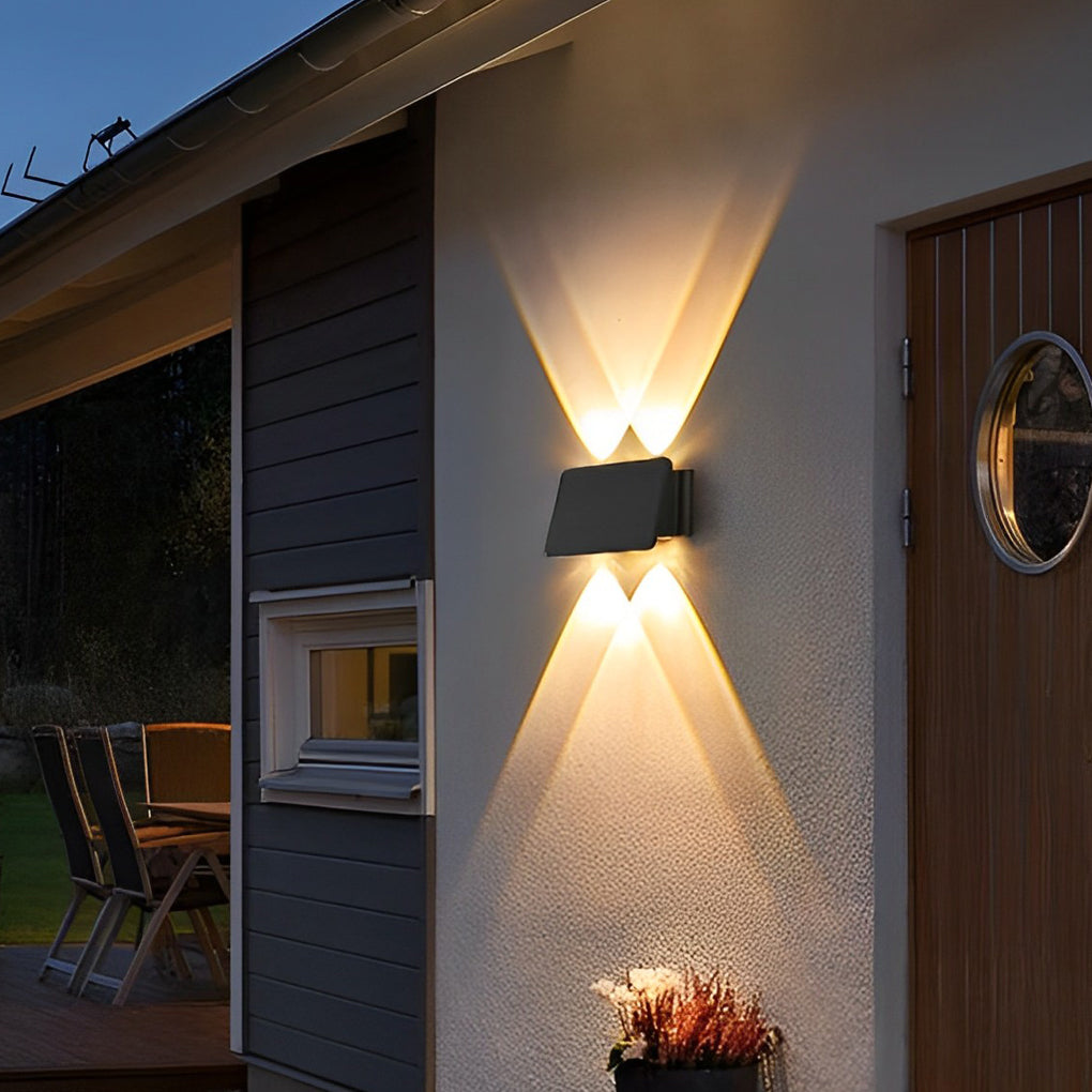 Waterproof LED Solar Wall Sconce Up and Down Light