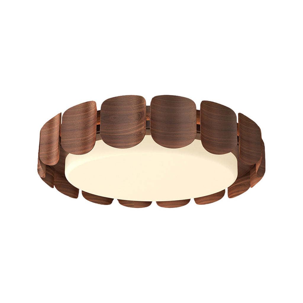 Wooden Ceiling Lights Full Spectrum Flush Mount for Eye Care