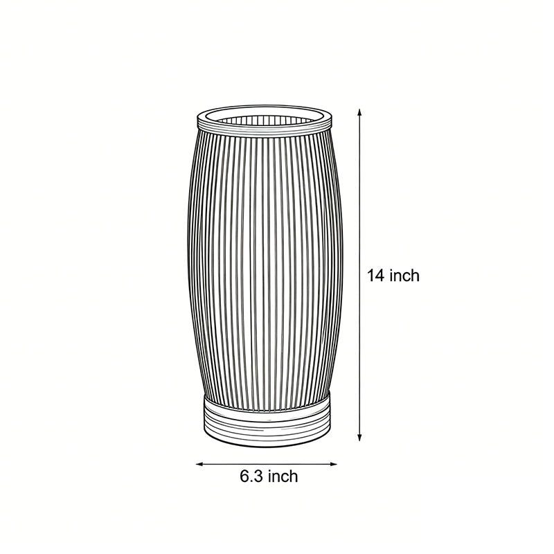 Vintage Handwoven Bamboo Table Lamp - Japanese LED Lighting

Enhance your space with this elegant vintage handwoven bamboo table lamp, inspired by traditional Japanese design. Our eco-friendly LED lamp combines natural aesthetics with modern functionality