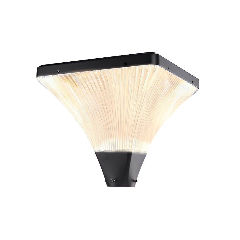 Modern Waterproof Square Garden Lamp - Striped Night Light Outdoor Lighting