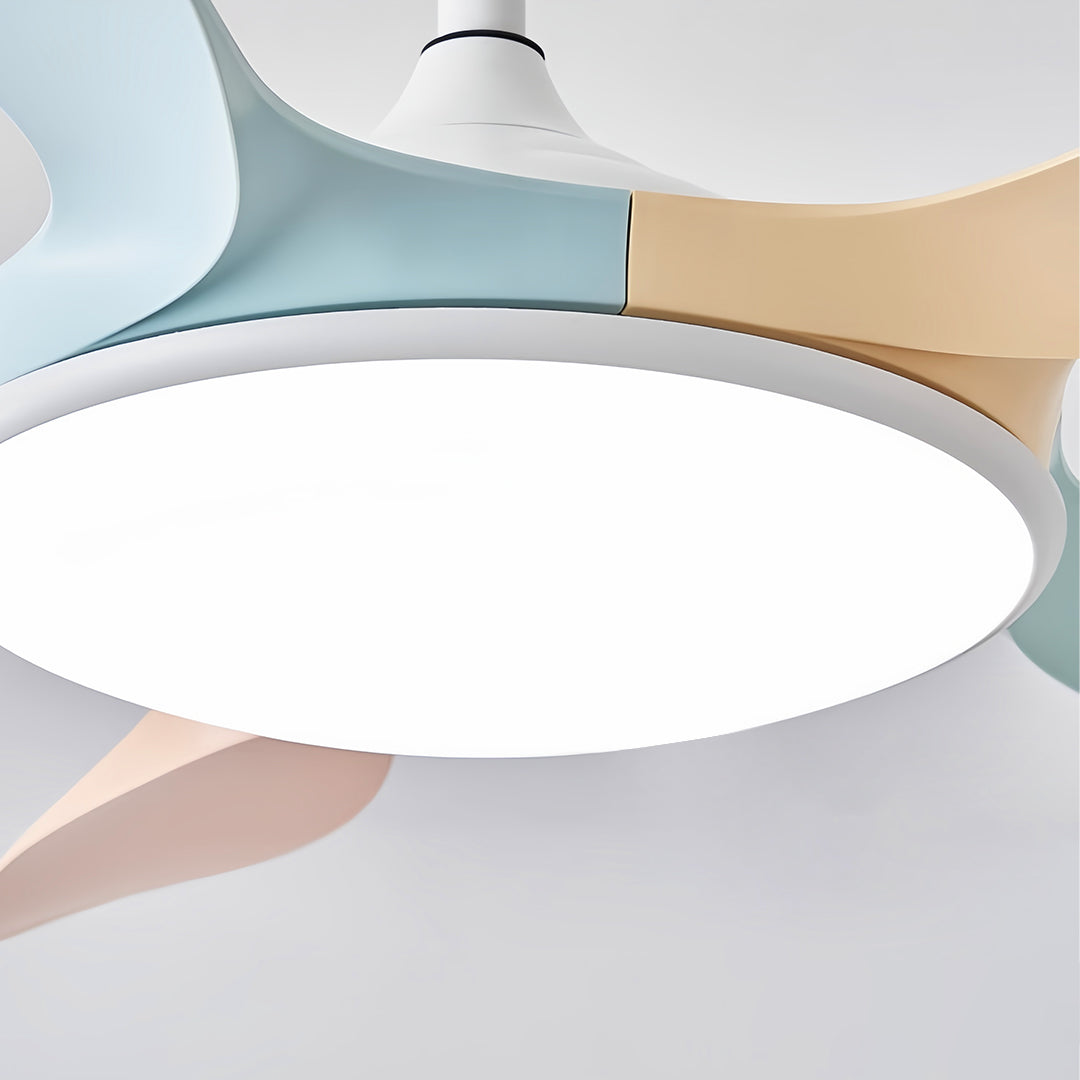 5 Blade Ceiling Fan with Light - ABS Blades, Metal Body, Modern Design