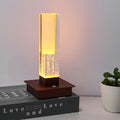 Cordless Bubble Modern Dimmable LED Square Table Lamp - Stylish Nightstand Lighting