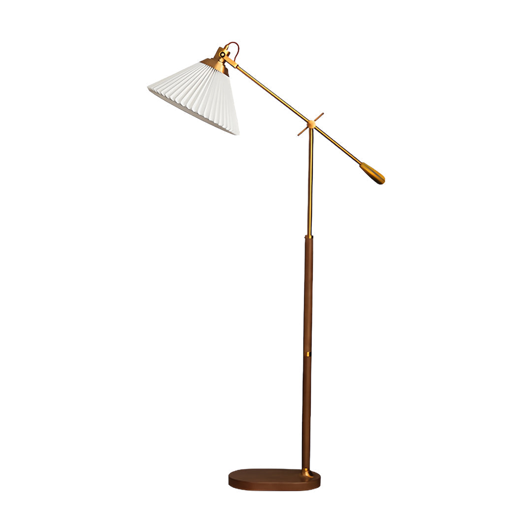 Adjustable Retro Floor Lamp Swing Arm for Bedroom Task Lighting
