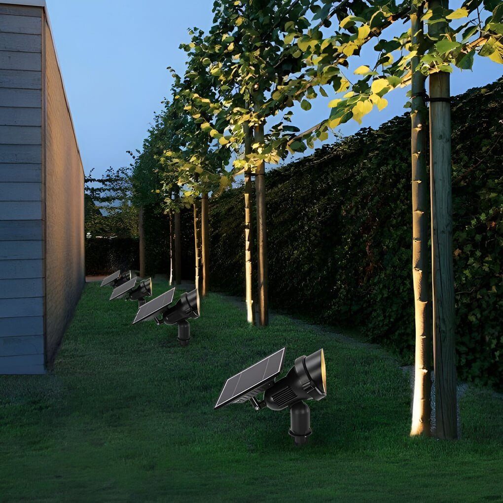 Outdoor Solar Tree Spot Lights Adjustable Lawn Lighting