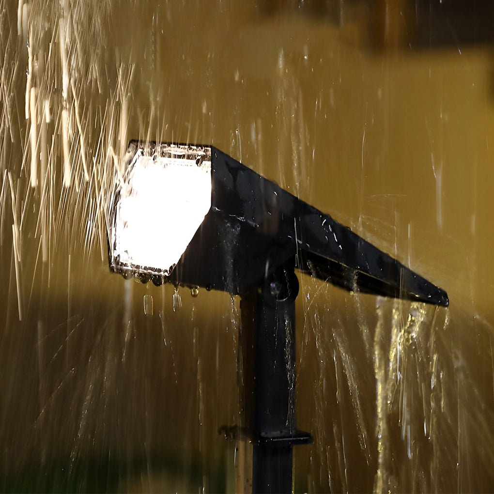 Adjustable Angle Solar Flood Spike Light - Outdoor Spotlight for Garden & Landscape