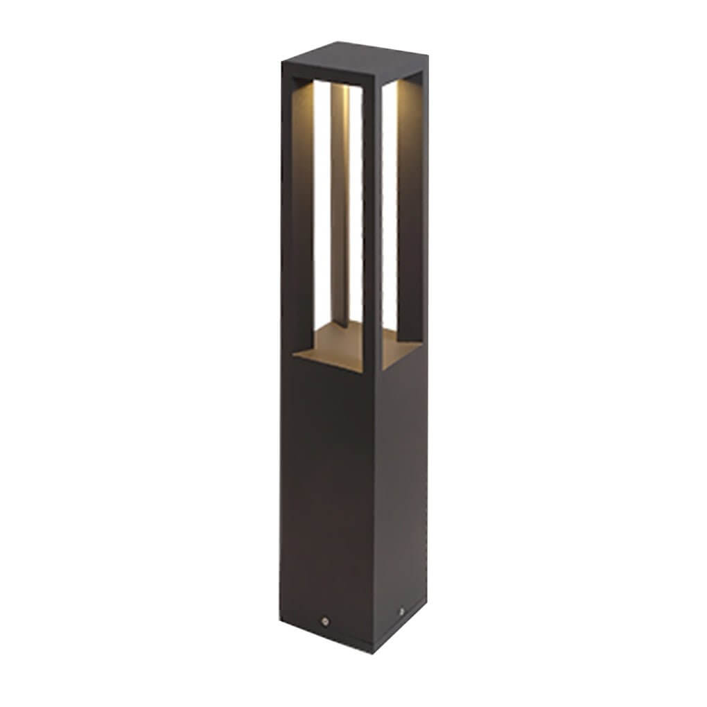 Modern Black LED Bollard Path Lights - Landscape Lighting Solutions