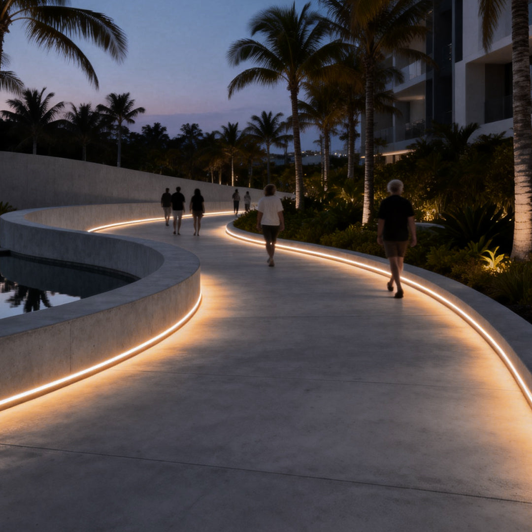 Waterproof Solar LED Light Strips with Remote Control - Flexible Outdoor Lighting