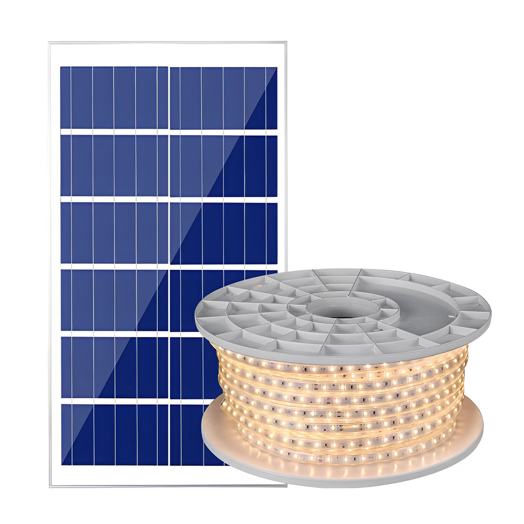 Waterproof Solar LED Light Strips with Remote Control - Flexible Outdoor Lighting