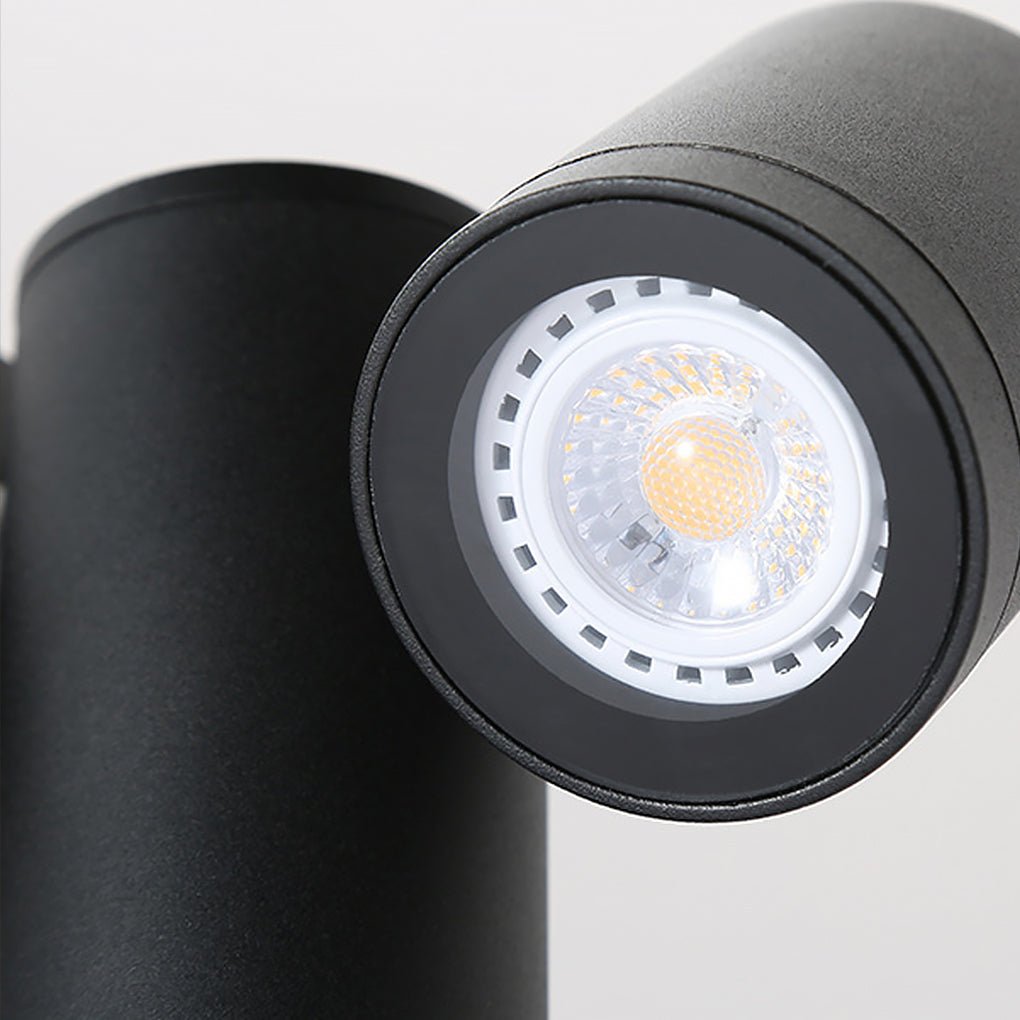 Double Rotatable Light Bollard - Outdoor Lawn Lighting Solution