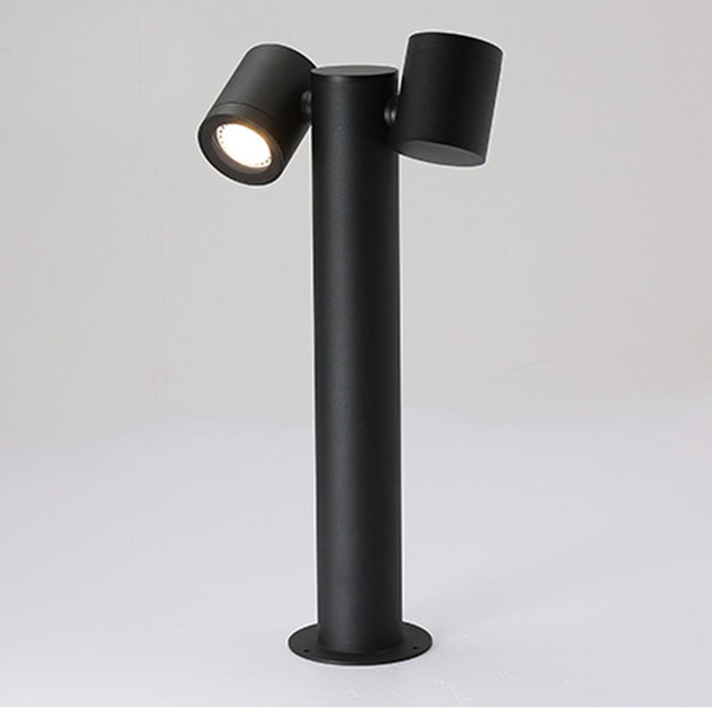 Double Rotatable Light Bollard - Outdoor Lawn Lighting Solution