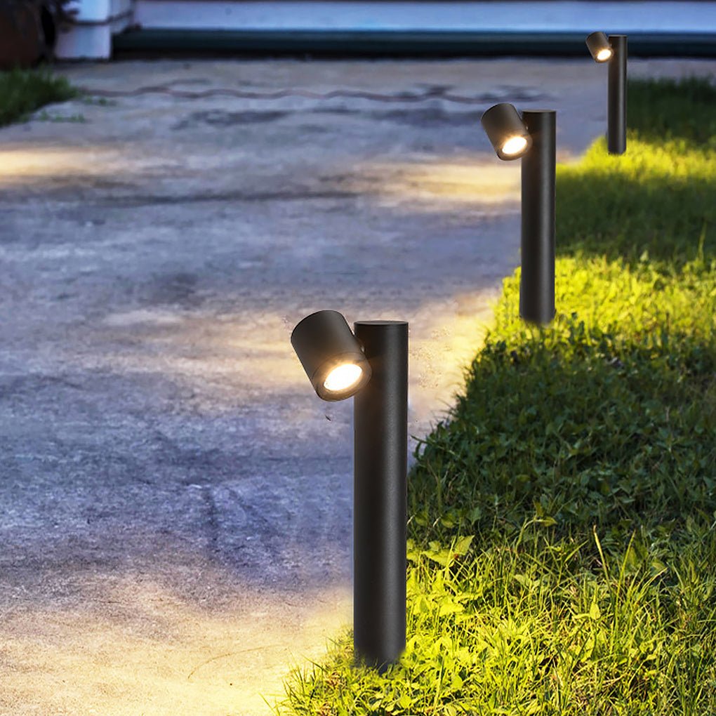 Double Rotatable Light Bollard - Outdoor Lawn Lighting Solution