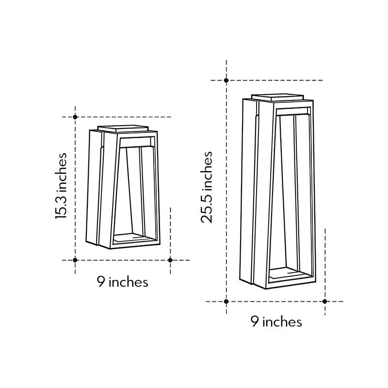 Waterproof Solar Deck Lights - Minimalist Trapezoid LED Lighting