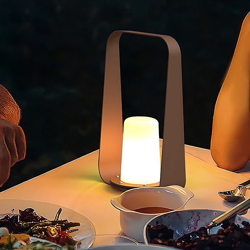 Waterproof USB Rechargeable LED Outdoor Portable Table Lamp - Modern Design for Patio and Garden
