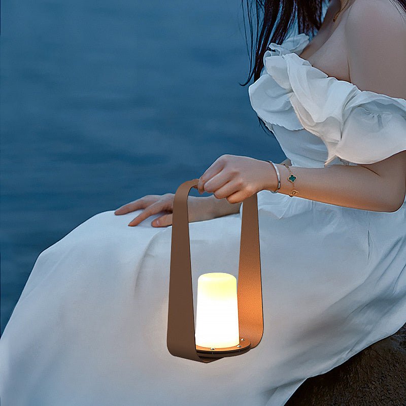 Waterproof USB Rechargeable LED Outdoor Portable Table Lamp - Modern Design for Patio and Garden