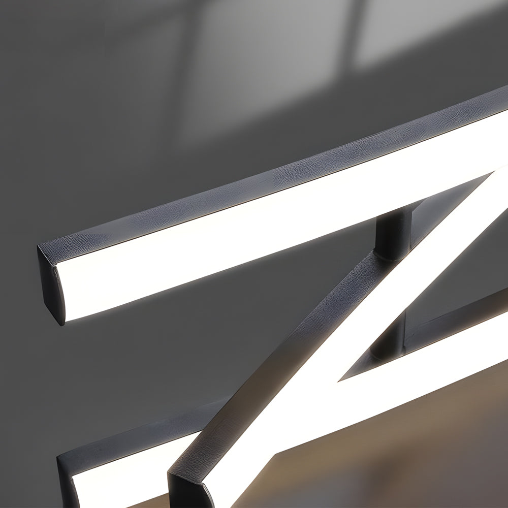 Wave Hanging Light Modern Aluminum LED Ceiling Fixture