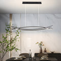 Wave Hanging Light Modern Aluminum LED Ceiling Fixture