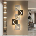Wave Pattern LED Wall Sconce - Geometric Decorative Light for Modern Spaces