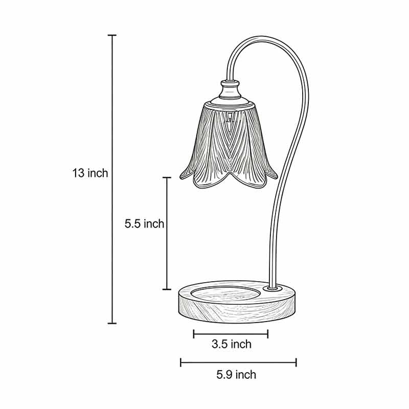 Adjustable Aromatherapy Wax Melt Lamp | No-Flame Atmosphere Light