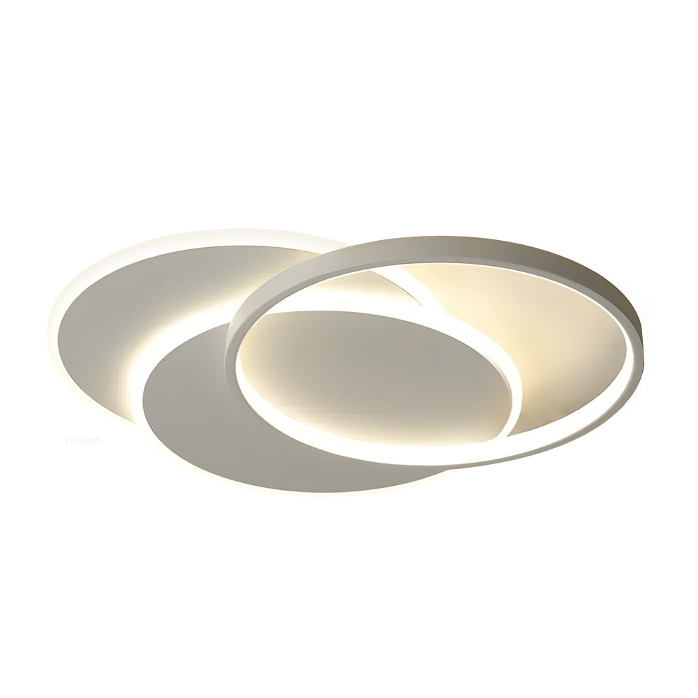 White Circle Acrylic LED Flush Mount Ceiling Light