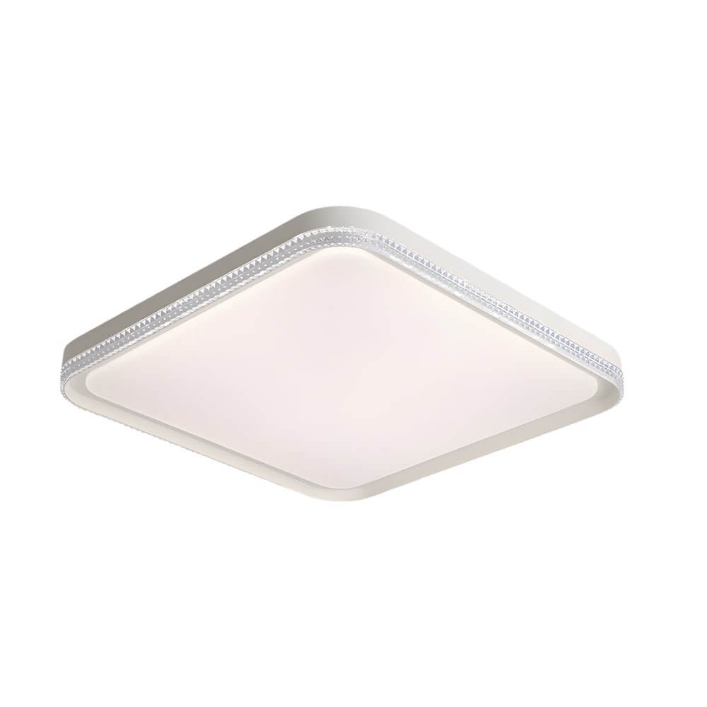 White Acrylic LED Flush Ceiling Light | Modern Ceiling Fixture | Energy-Efficient Lighting | Sleek Design | Bright Interior Illumination