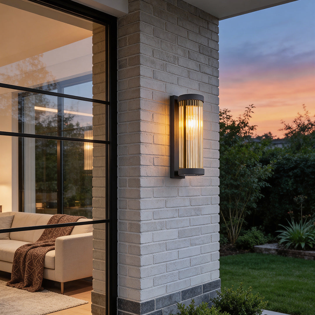 Modern Black Outdoor Wall Mount Light - Stylish Exterior Lighting, Creative Design, LED Wall Sconce, Waterproof Outdoor Fixture, Contemporary Home Decor