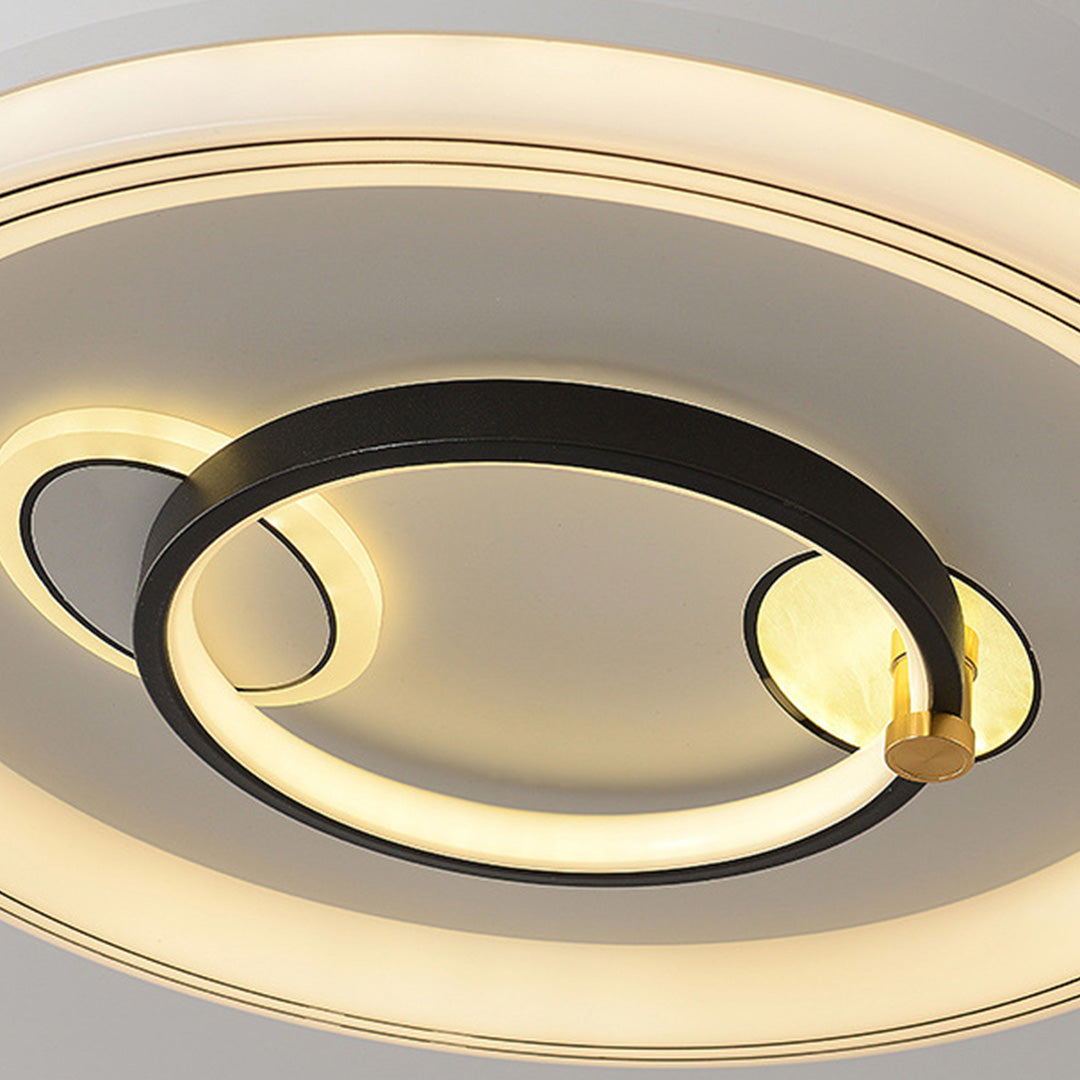 White Ceiling Fan with Light - Nordic Transparent Blade Fixture