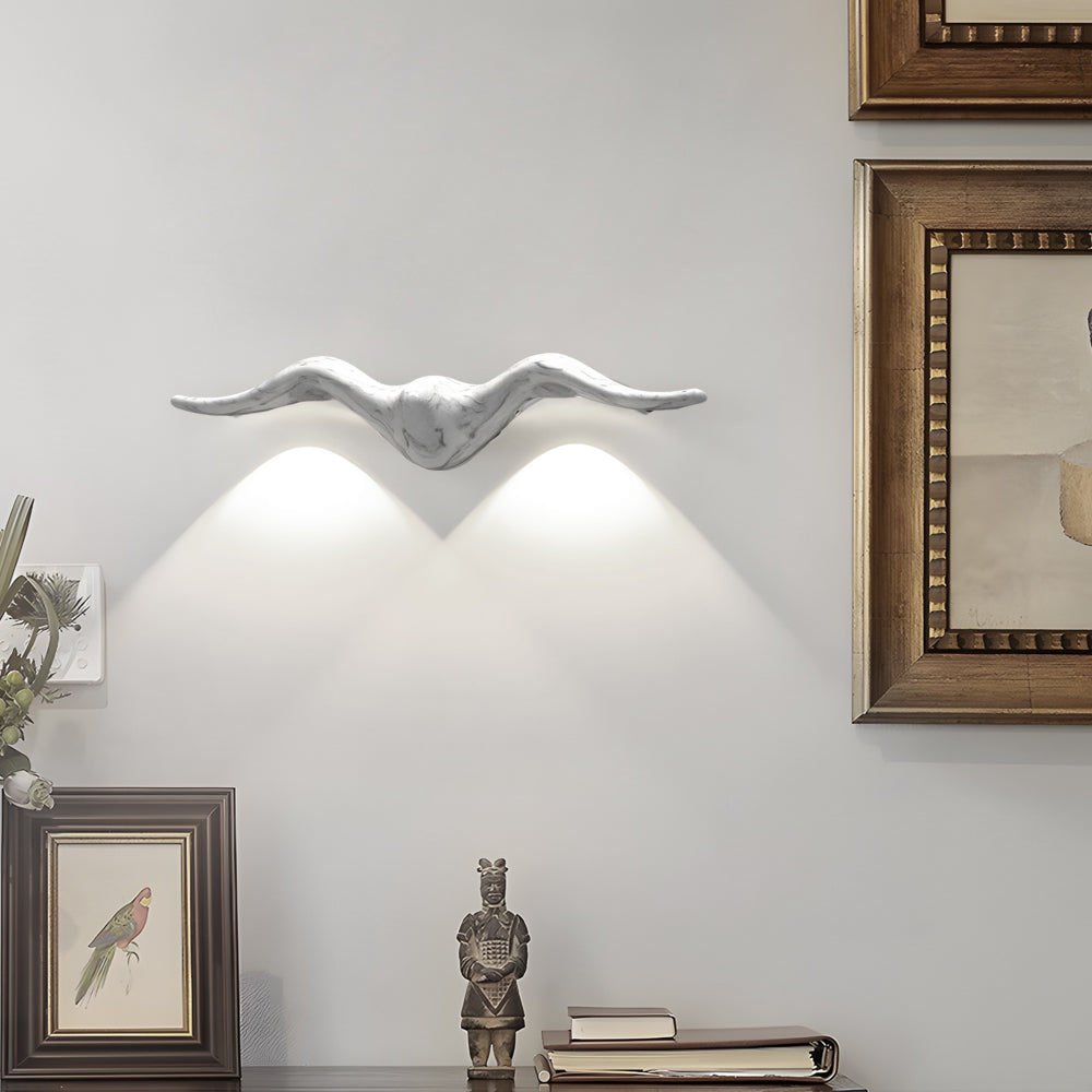 Seagull-Shaped Waterproof Outdoor LED Wall Light - Decorative Marine Style Light Fixture