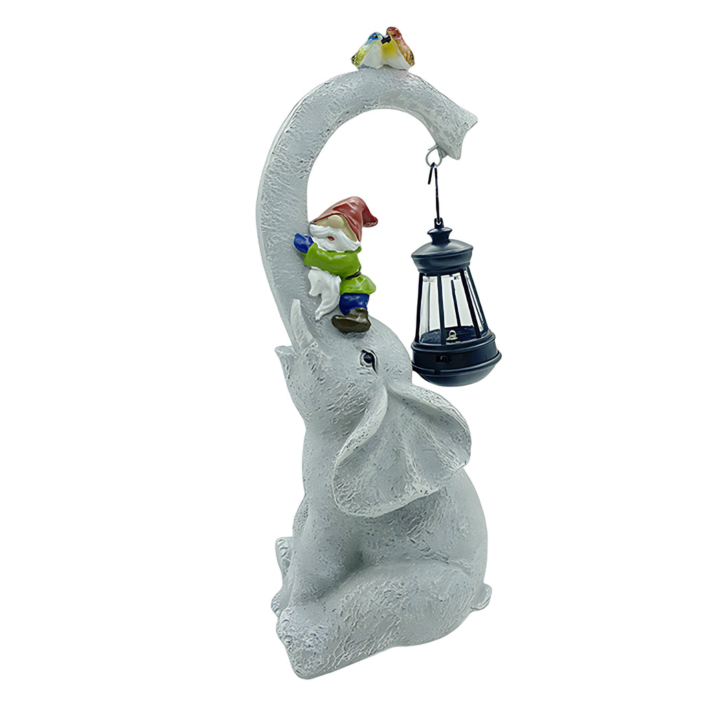 Resin Garden Solar Animal Lights - Outdoor Decorative Lighting, Waterproof Solar Garden Statues, Eco-Friendly Yard Art, LED Animal Figurines