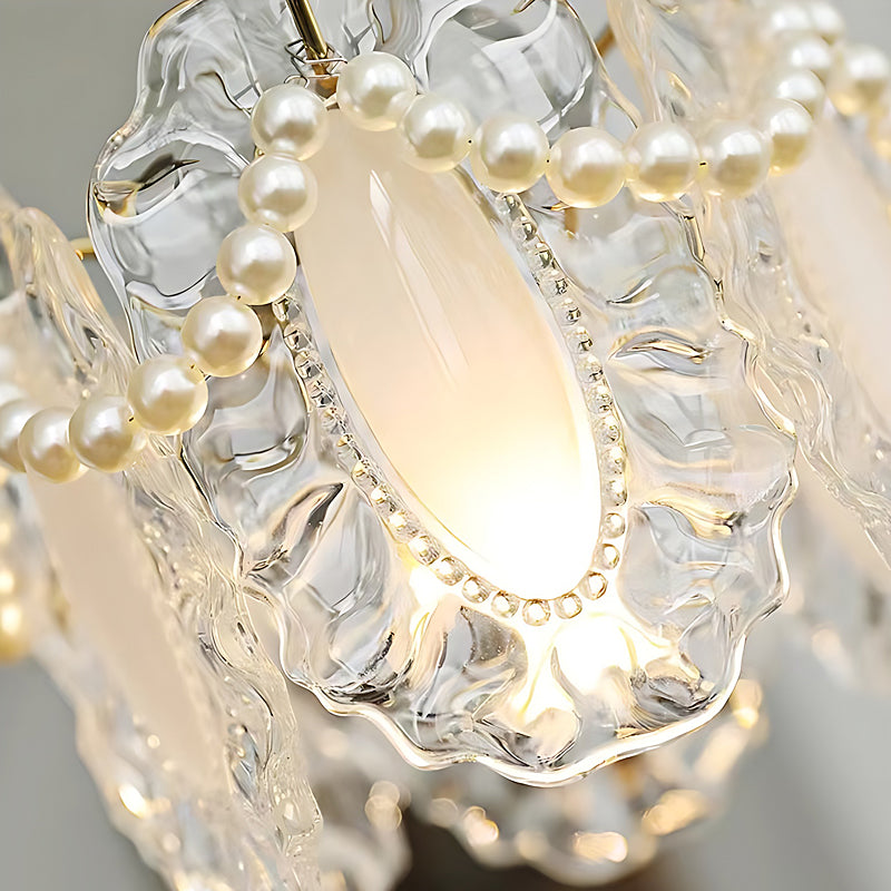 White Glass Pendant Light - Modern Unique Ceiling Fixture