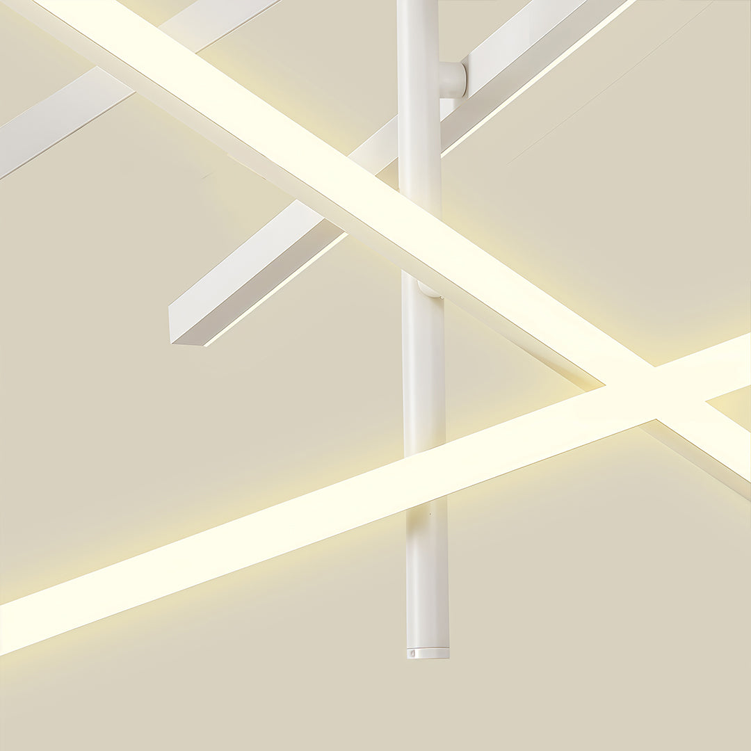 Iron Linear Chandelier - Nordic Creative Adjustable Ceiling Lights