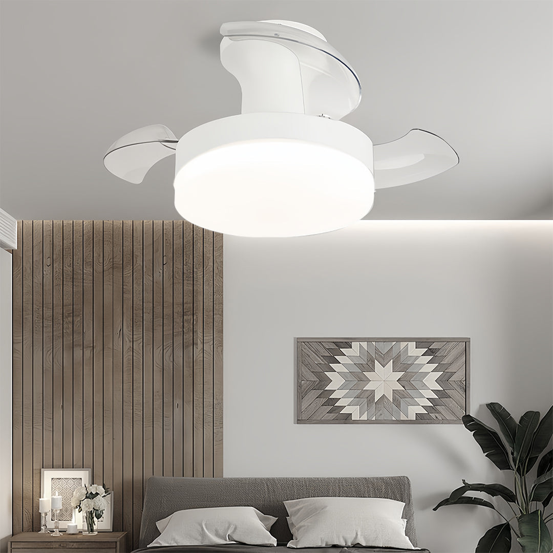 LED Ceiling Fan with Lights | Silent Motor | Stepless Dimming Lamp