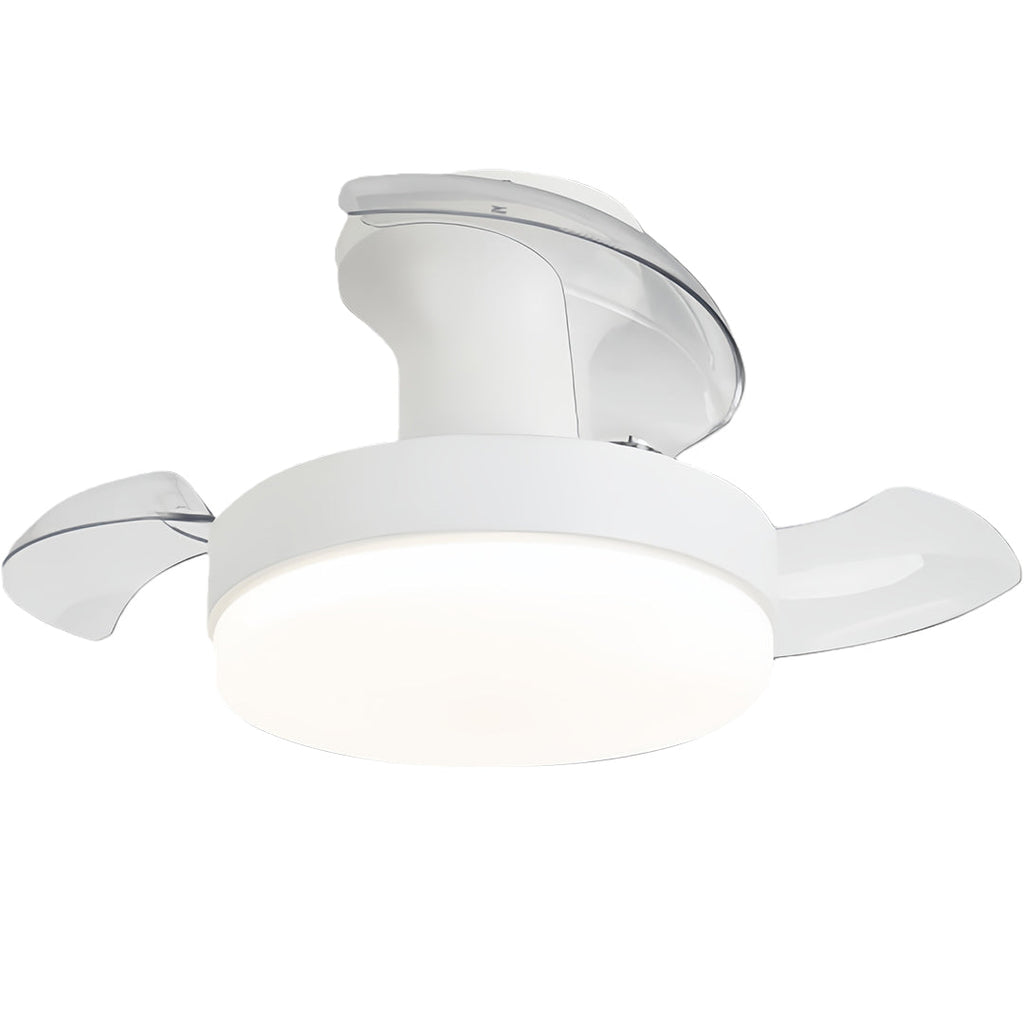 LED Ceiling Fan with Lights - Stepless Dimming, Silent Motor, Modern Design