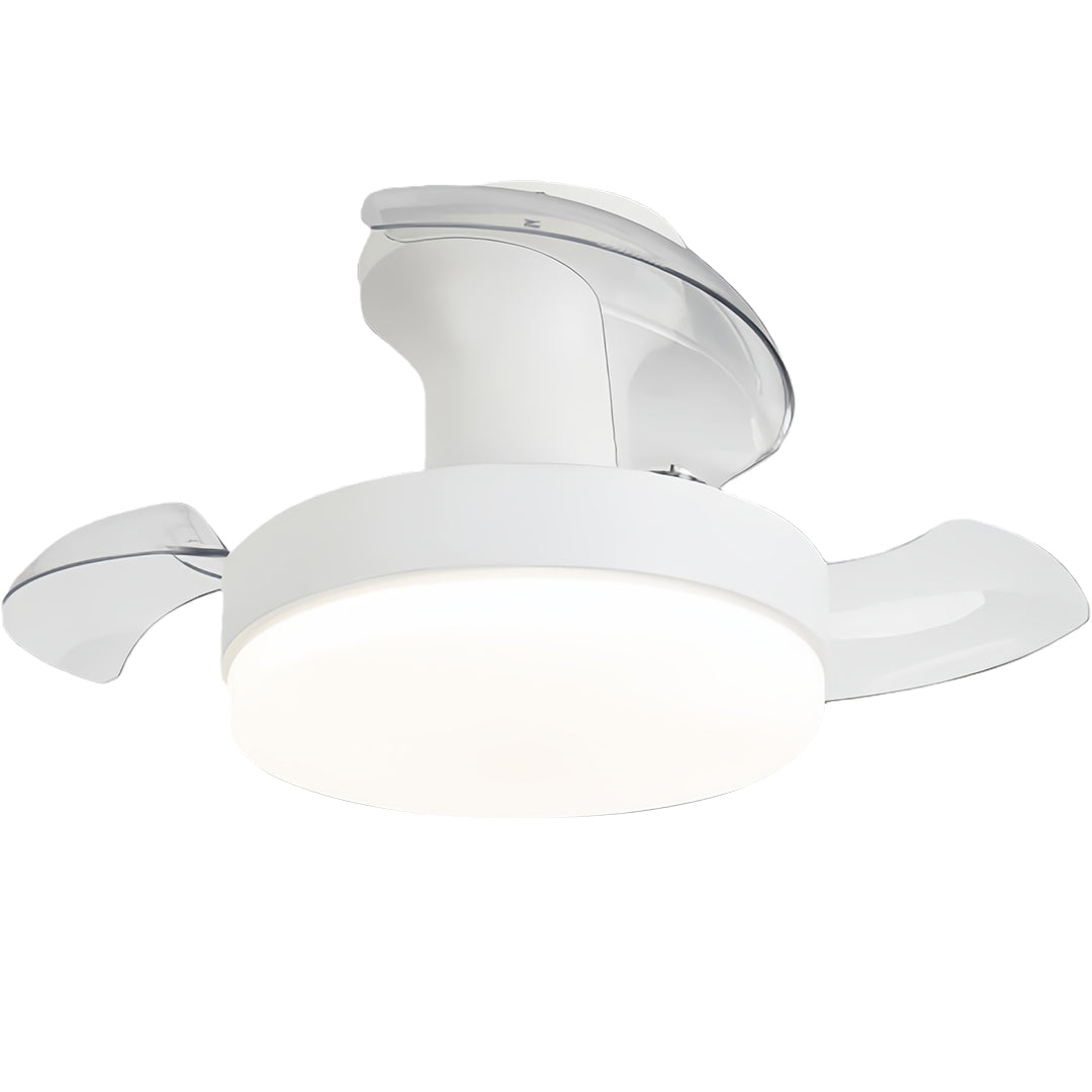 LED Ceiling Fan with Lights - Stepless Dimming, Silent Motor, Modern Design