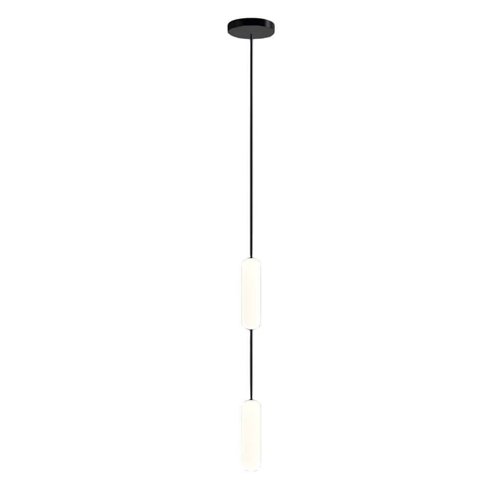 White Long Tube Multi Light Staircase Chandelier - Modern Lighting, LED Pendant, Stairway Decor, Contemporary Ceiling Fixture, Home Interior Design