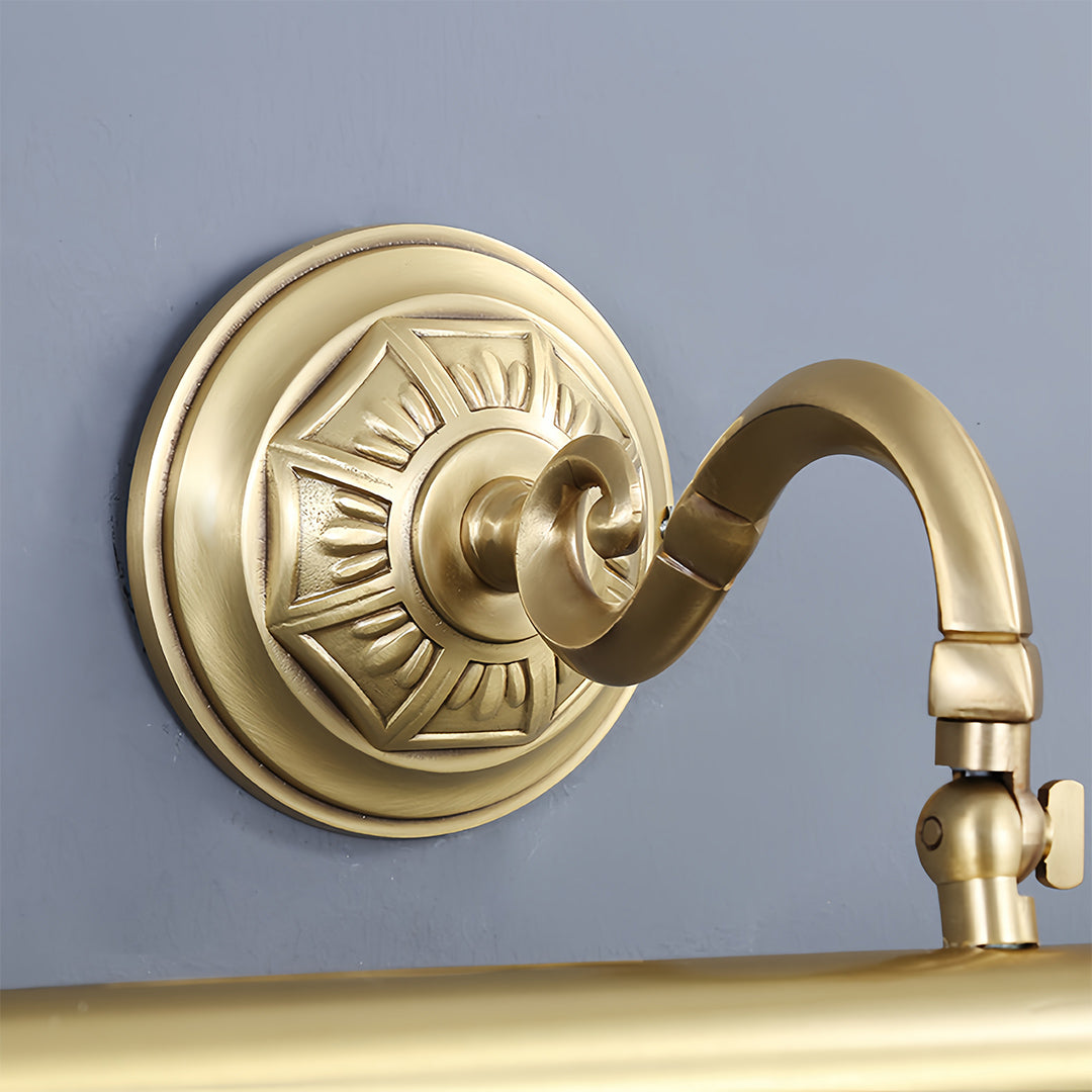 Gold Bathroom Vanity Light European Pure Copper Mirror Wall Light Elegant Modern Design Luxury Lighting Fixtures for Bathroom and Makeup Spaces Stylish Wall Sconce for Home Decor Interior Lighting Solutions