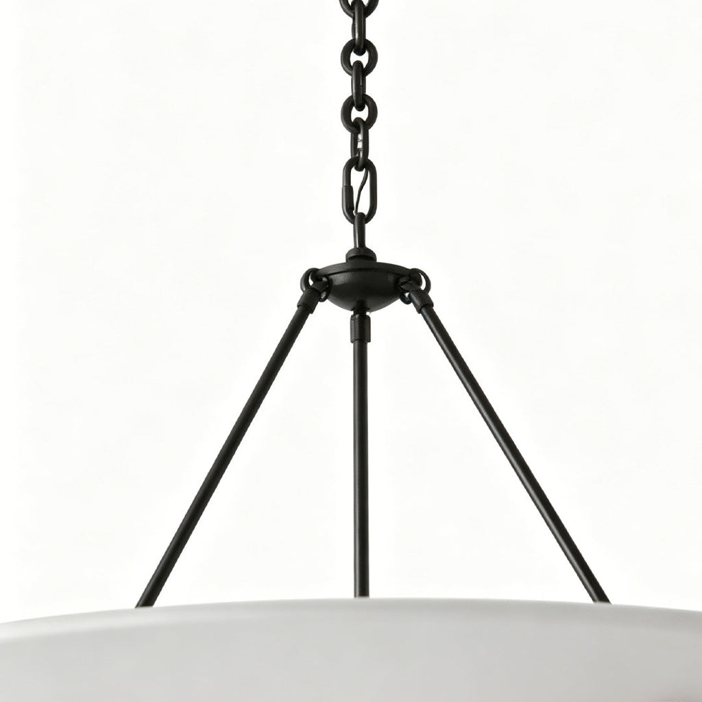 White Plaster Chandelier French Vintage Ceiling Light