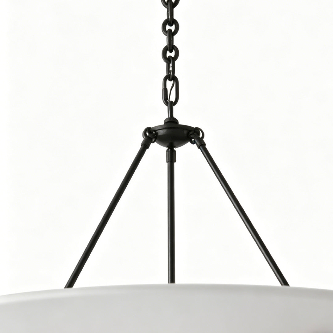 White Plaster Chandelier French Vintage Ceiling Light