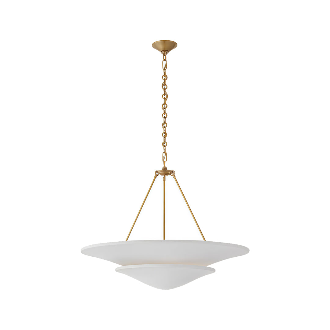 White Plaster Chandelier French Vintage Ceiling Light