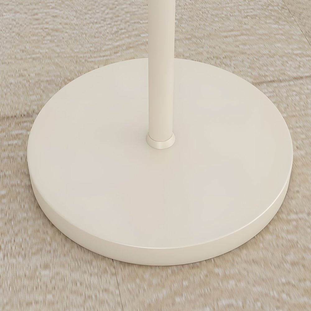 White Arc Floor Lamp with Dome Shade - Modern Lighting Solution