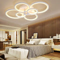 Multi Circles Dimmable LED Ceiling Light Flush Mount Modern Lighting