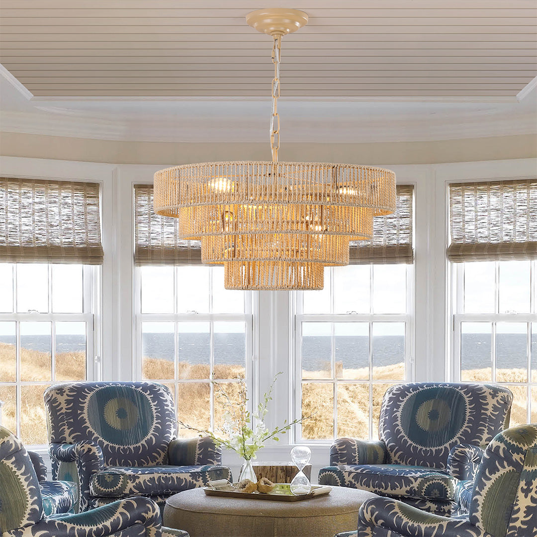 Japanese Zen Chandelier | Creative Ceiling Lights | Art-Inspired Design | Tranquil Home Decor | Unique Pendant Lighting