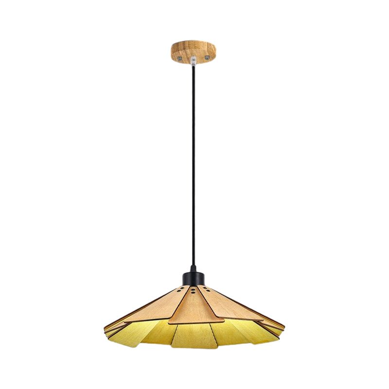 Wabi-Sabi Nordic Wood Chandelier Dining Room Light Fixture