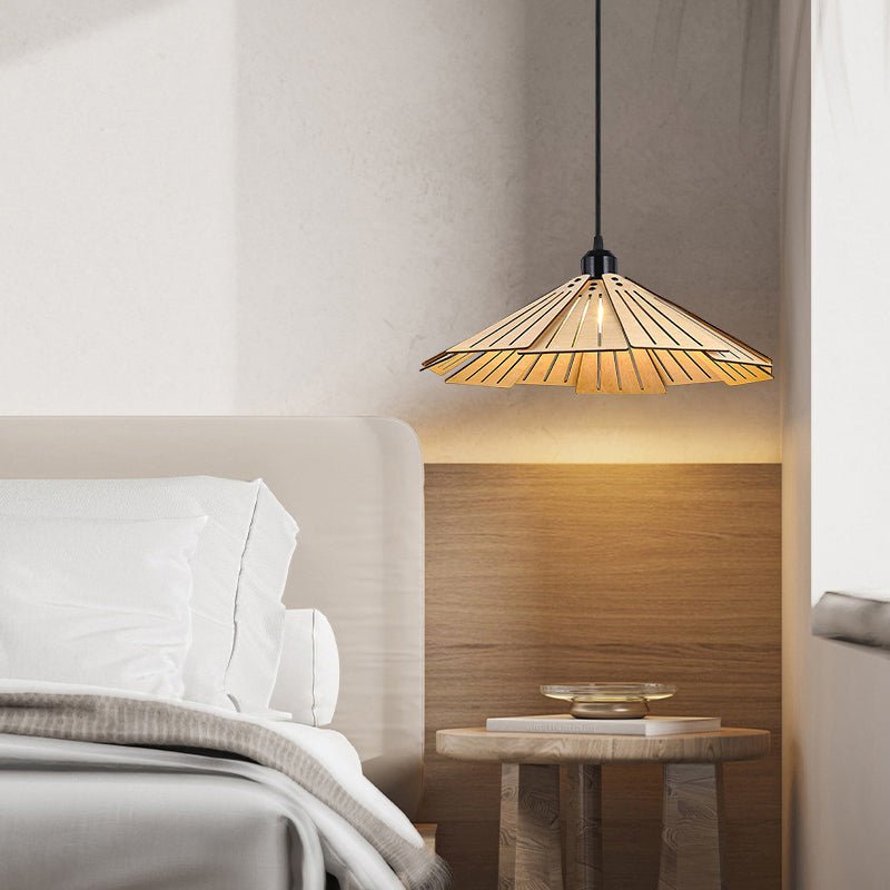 Wabi-Sabi Nordic Wood Chandelier Dining Room Light Fixture