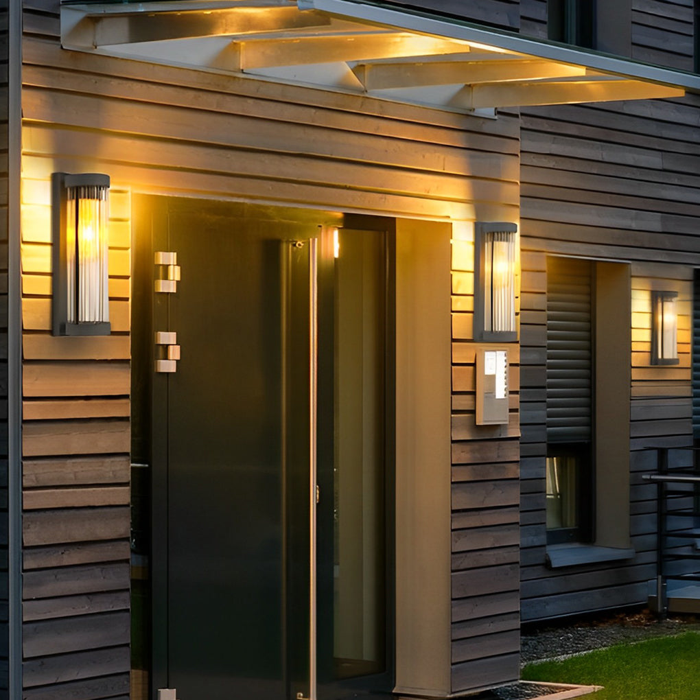 Modern Black Outdoor Wall Mount Light - Stylish Exterior Lighting, Creative Design, LED Wall Sconce, Waterproof Outdoor Fixture, Contemporary Home Decor