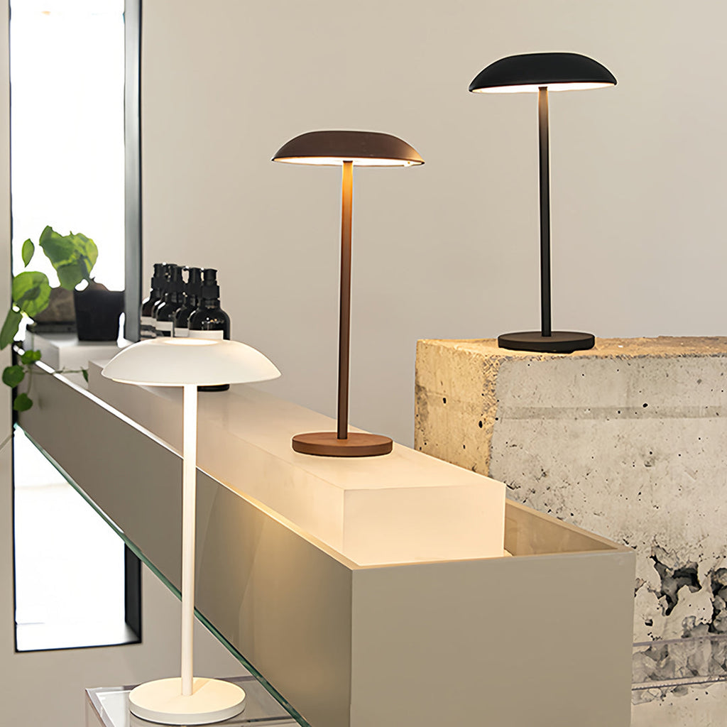Contemporary LED Table Lamp - Minimalist Rechargeable Dimmable Design for Home and Office Lighting