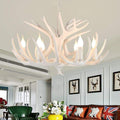 Vintage Antler Chandelier - 4/6/8 Candle Light Options